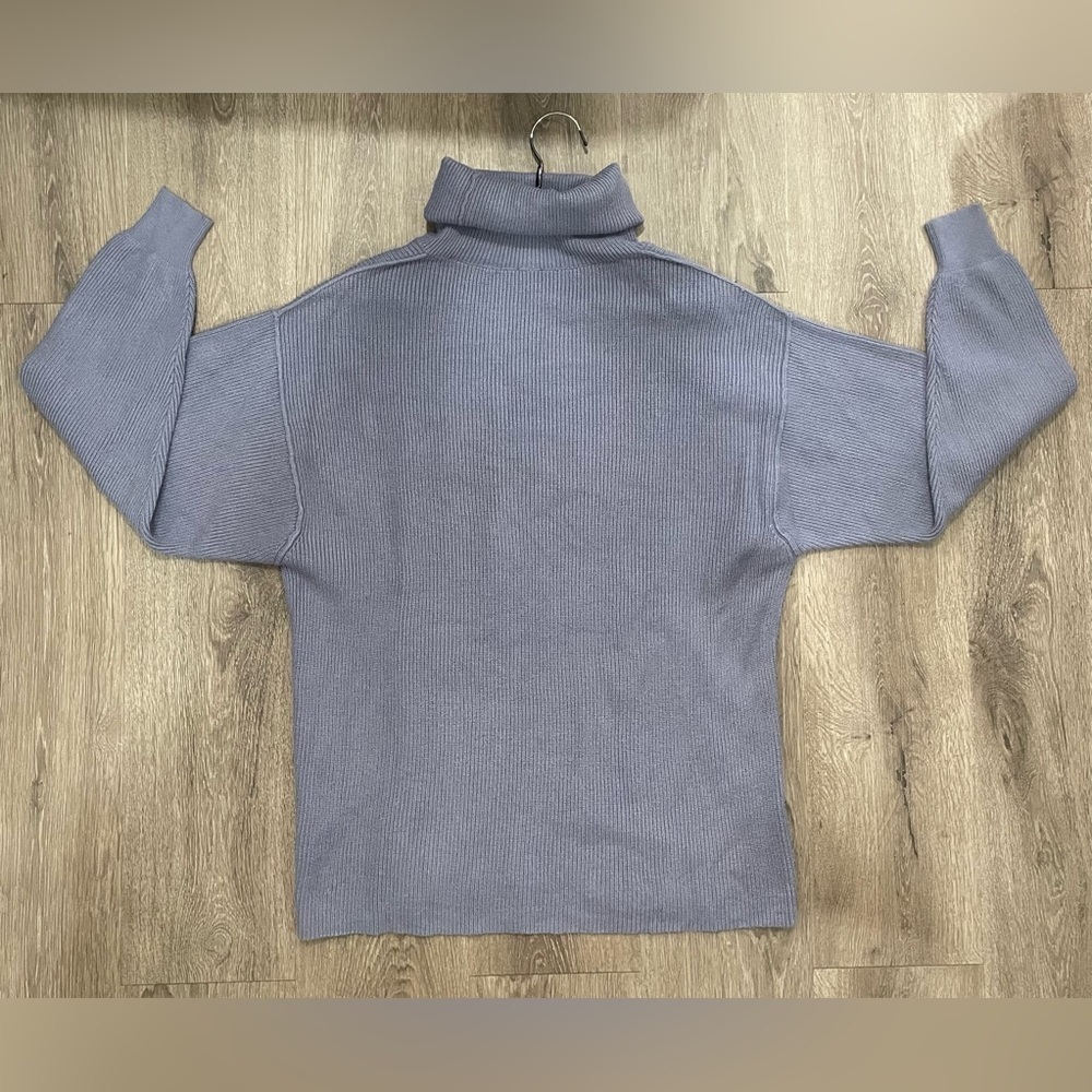 Free People Women’s Tunic Sweater light blue Gray XS long sleeve turtleneck